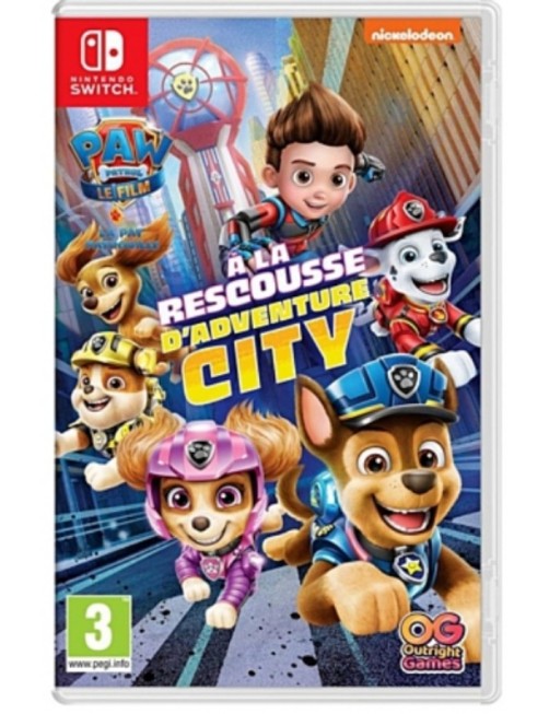 JEU SWITCH LA PAT PATROUILLE LE FILM - A LA RESCOUSSE D'ADVENTURE CITY