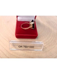 OR BAGUE OR JAUNE + PIERRE 750/1000 5.15GRS T54 