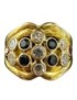 OR BAGUE OR JAUNE AVEC PIERRES 750/1000 4.20GRS 