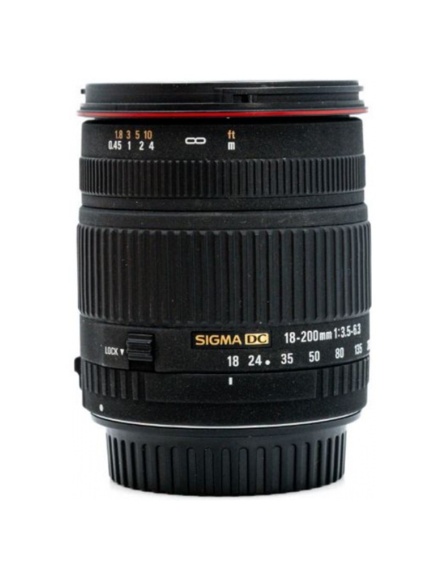 OBJECTIF SIGMA 18-200 MM F 3.5-5.6 DC OS CANON 