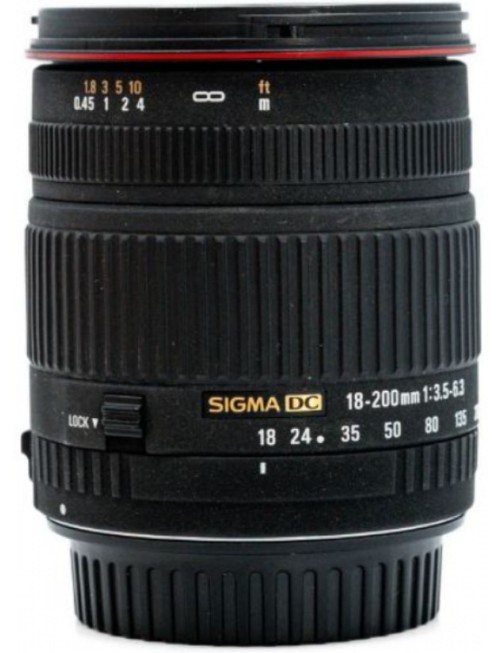 OBJECTIF SIGMA 18-200 MM F 3.5-5.6 DC OS CANON 