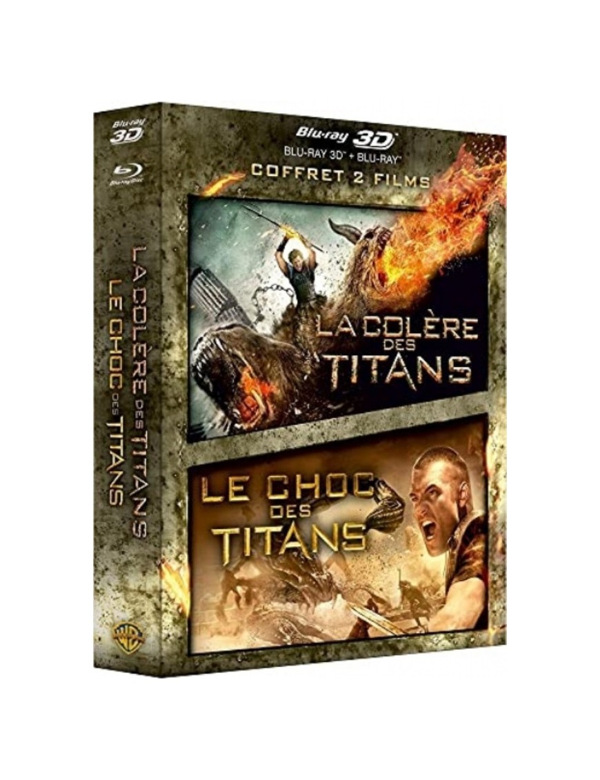BLURAY COFFRET LA COLERE DES TITANS + LE CHOC DES TITANS 