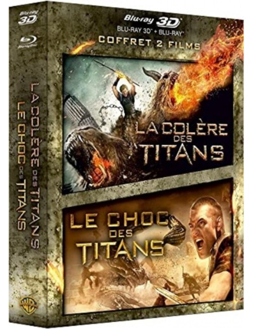 BLURAY COFFRET LA COLERE DES TITANS + LE CHOC DES TITANS 