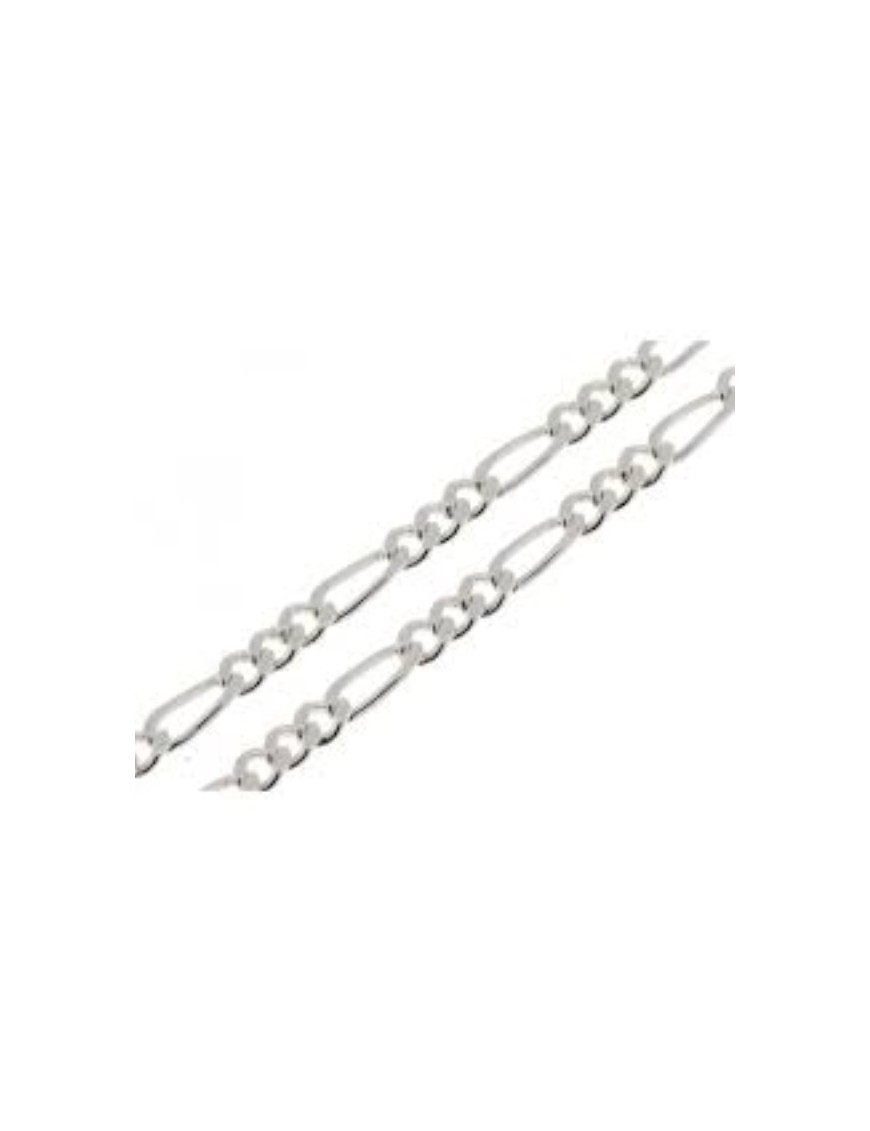 CHAINE MAILLE FIGARO ARGENT 55CM