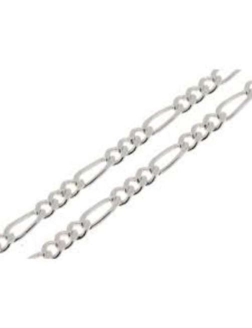 CHAINE MAILLE FIGARO ARGENT 55CM