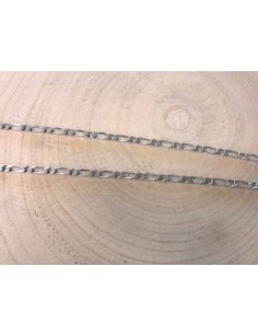CHAINE MAILLE FIGARO ARGENT 55CM