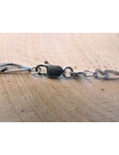 CHAINE MAILLE FIGARO ARGENT 55CM