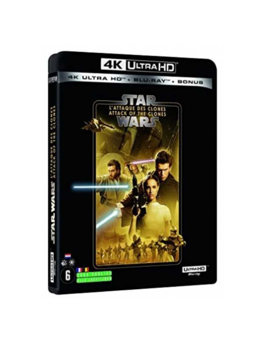 BLURAY STAR WARS - L'ATTAQUE DES CLONES - COMBO UHD 4K + BD
