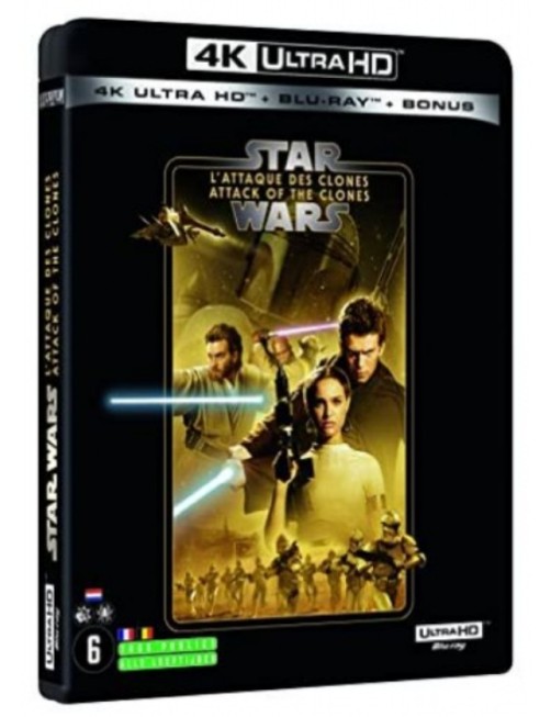 BLURAY STAR WARS - L'ATTAQUE DES CLONES - COMBO UHD 4K + BD
