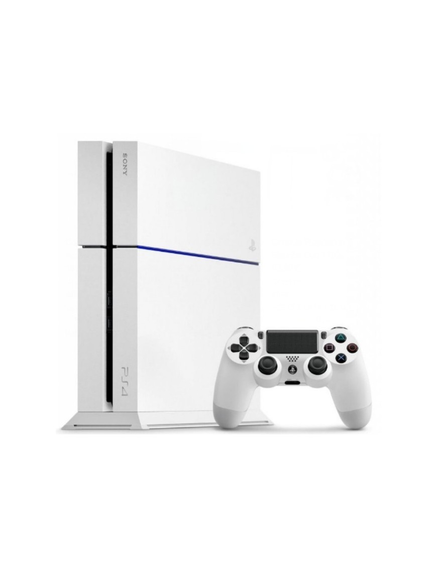 SONY PLAYSTATION 4 500GO BLANCHE - MANETTE NOIRE 