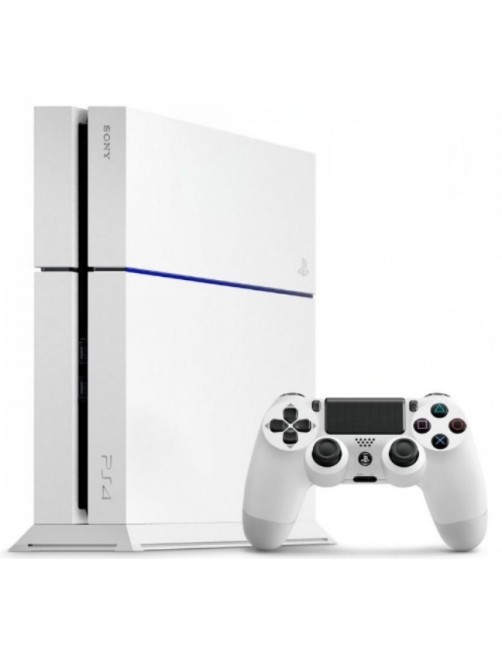 SONY PLAYSTATION 4 500GO BLANCHE - MANETTE NOIRE 