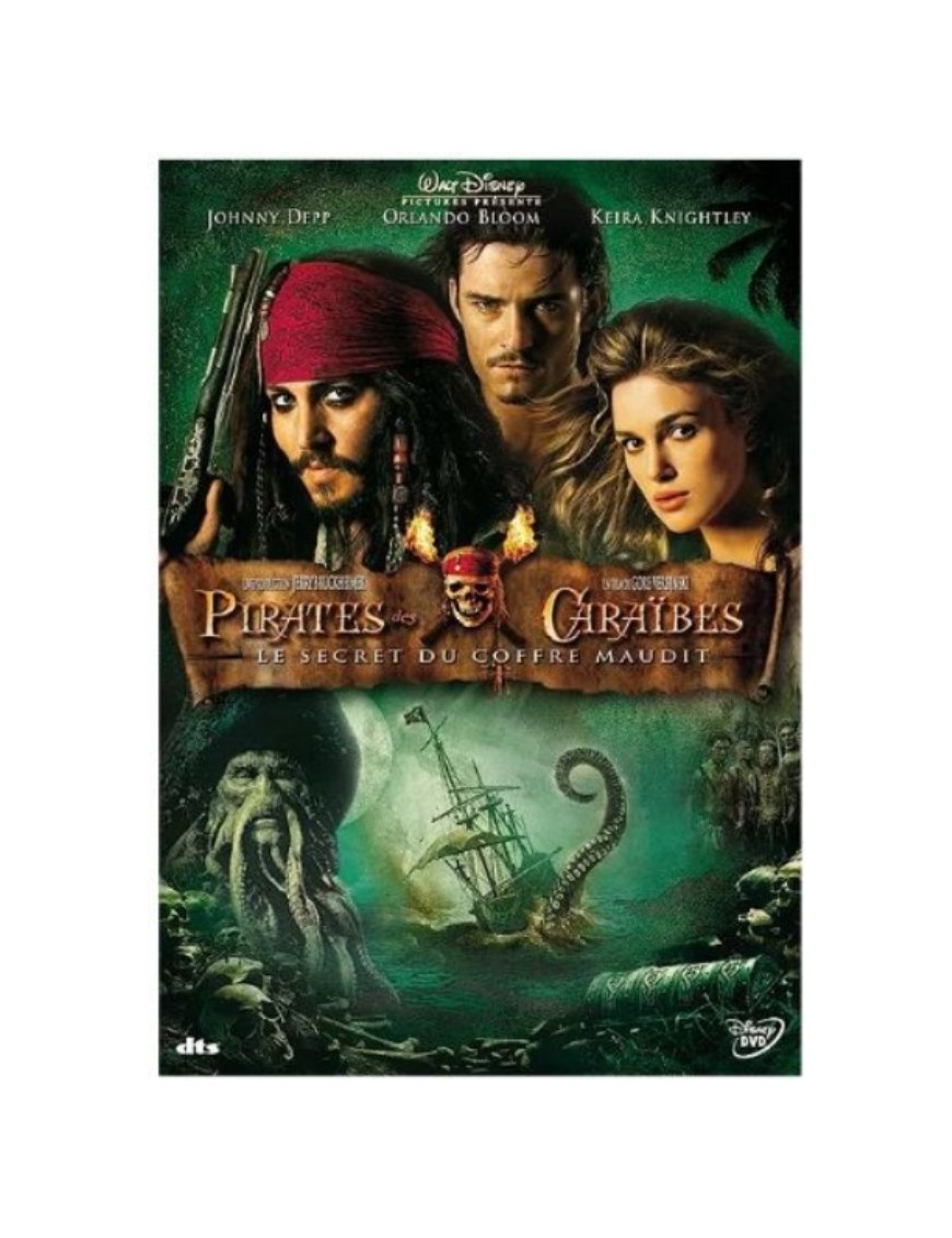 DVD PIRATES DES CARAIBES : LE SECRET DU COFFRE MAUDIT 