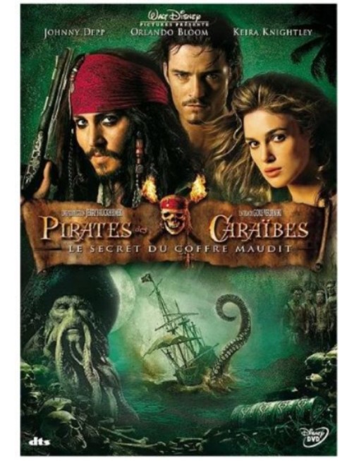 DVD PIRATES DES CARAIBES : LE SECRET DU COFFRE MAUDIT 