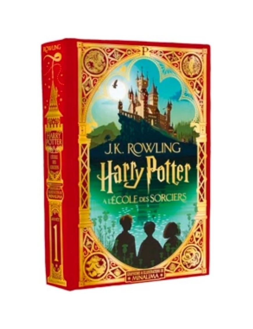 LIVRE HARRY POTTER A L'ECOLE DES SORCIERS  (ILLUSTRATIONS DE MINALIMA)