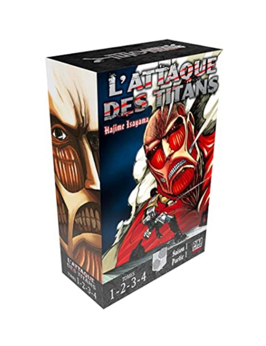 MANGA COFFRET L'ATTAQUE DES TITANS - TOME 1 A 4 