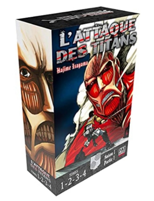 MANGA COFFRET L'ATTAQUE DES TITANS - TOME 1 A 4 