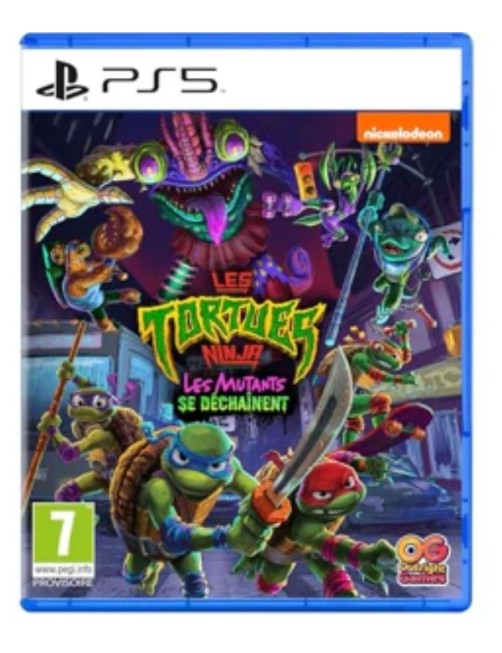 JEU PS5 LES TORTUES NINJA LES MUTANTS SE DECHAINENT