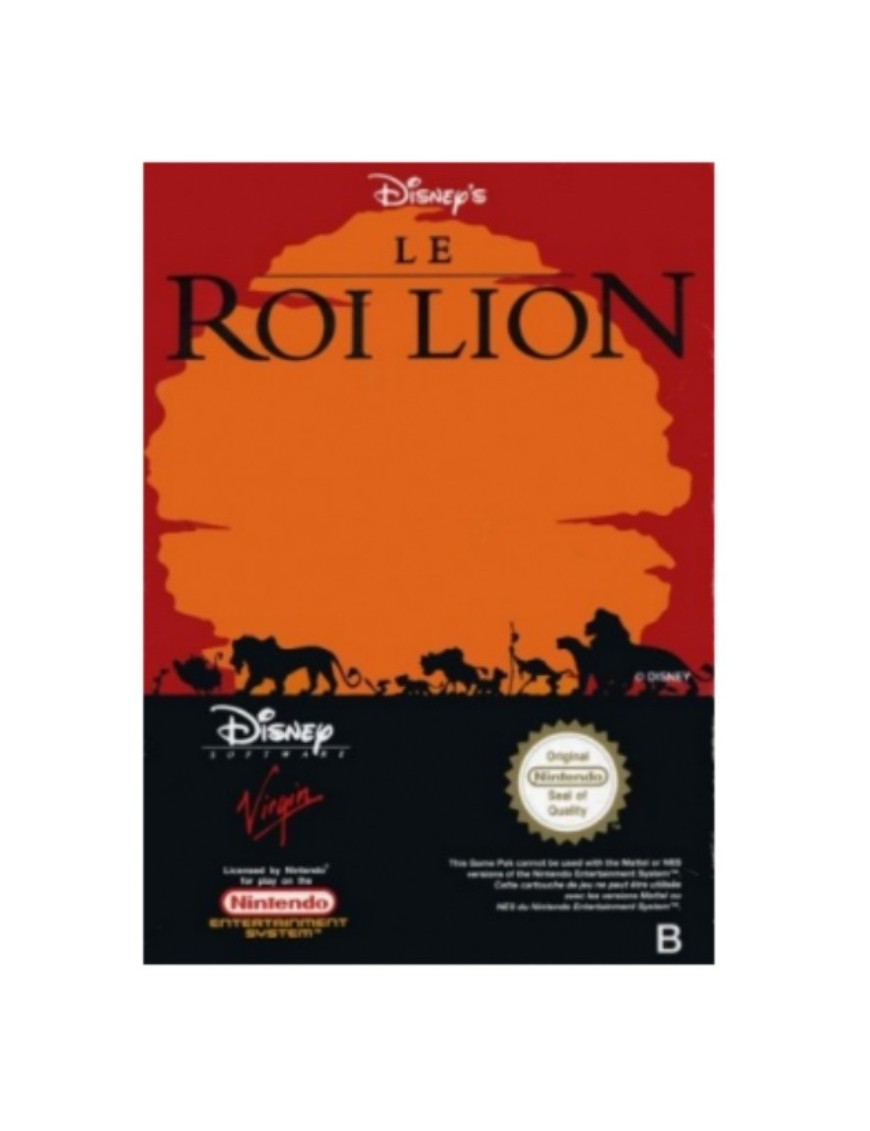 JEU NES LE ROI LION (LOOSE)