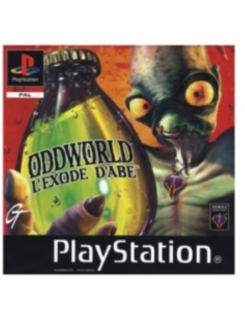 JEU PS1 ODDWORLD L'EXODE D'ABE 