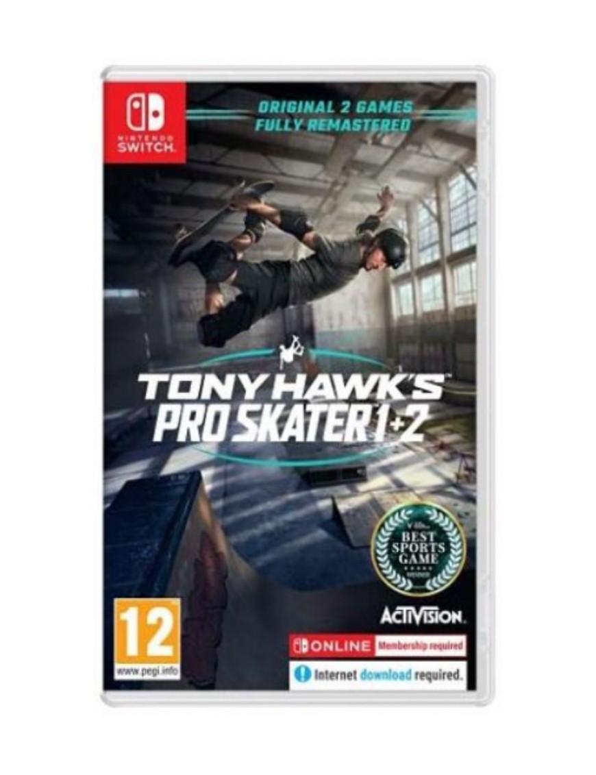 JEU SWITCH TONY HAWK'S PRO SKATER 1+2 - SANS BOITE 
