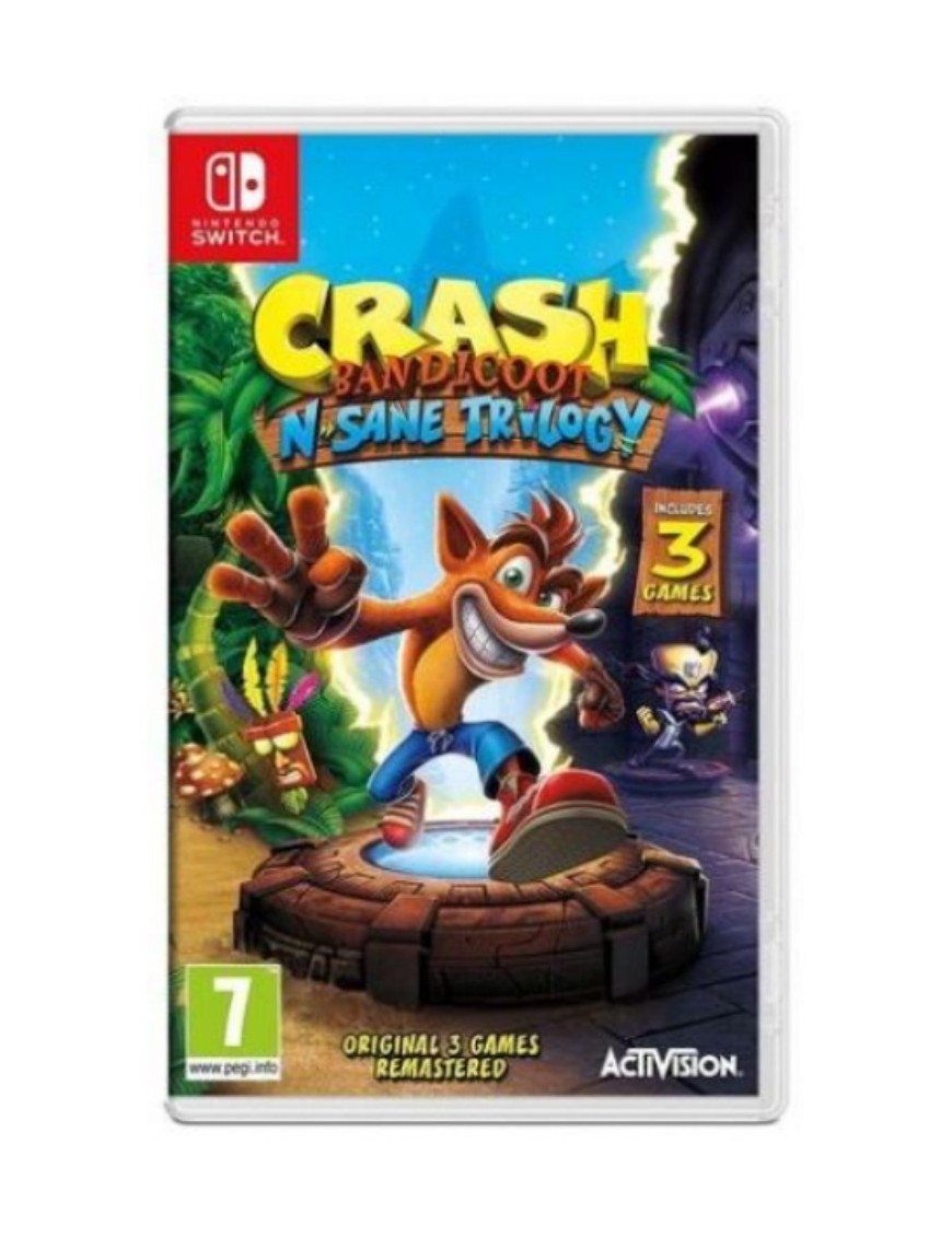JEU SWITCH CRASH BANDICOOT : N SANE TRILOGY - SANS BOITE 