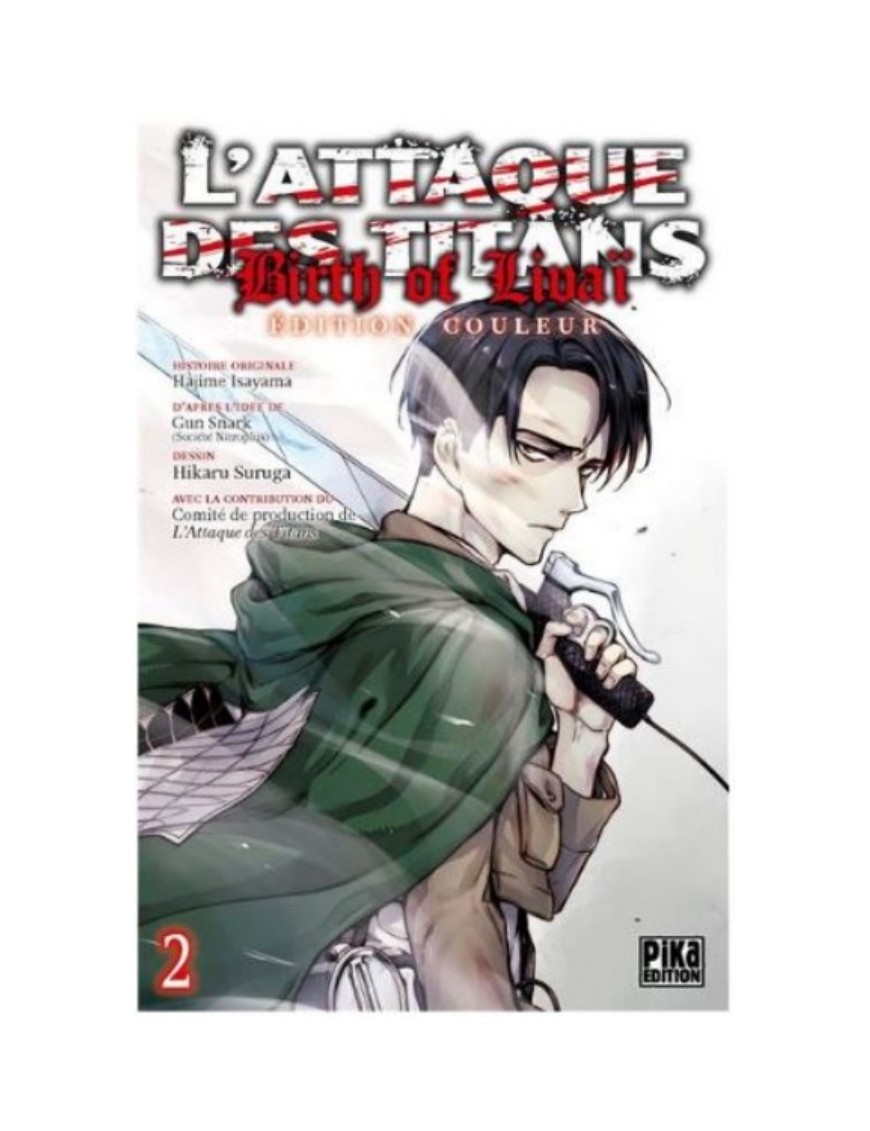 MANGA L'ATTAQUE DES TITANS : BIRTH OF LIVAI - EDITION COULEUR - TOME 2