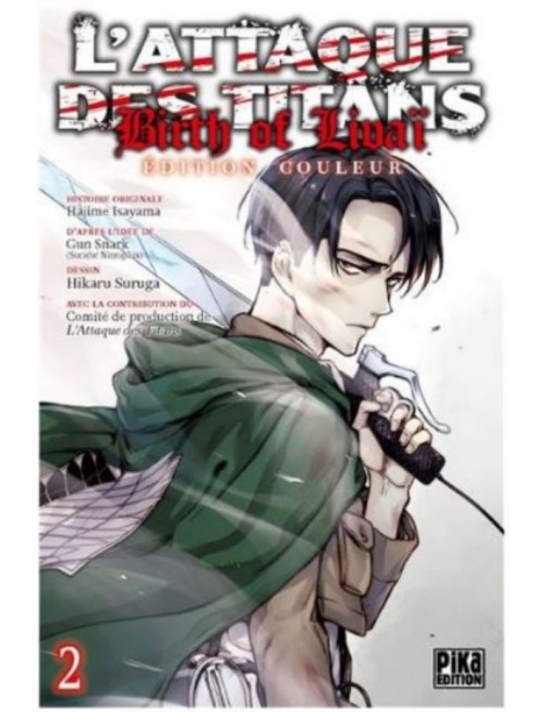 MANGA L'ATTAQUE DES TITANS : BIRTH OF LIVAI - EDITION COULEUR - TOME 2