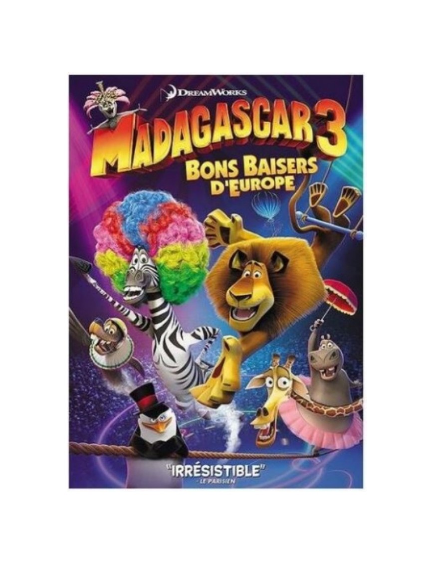 DVD MADAGASCAR 3 : BONS BAISERS D'EUROPE 