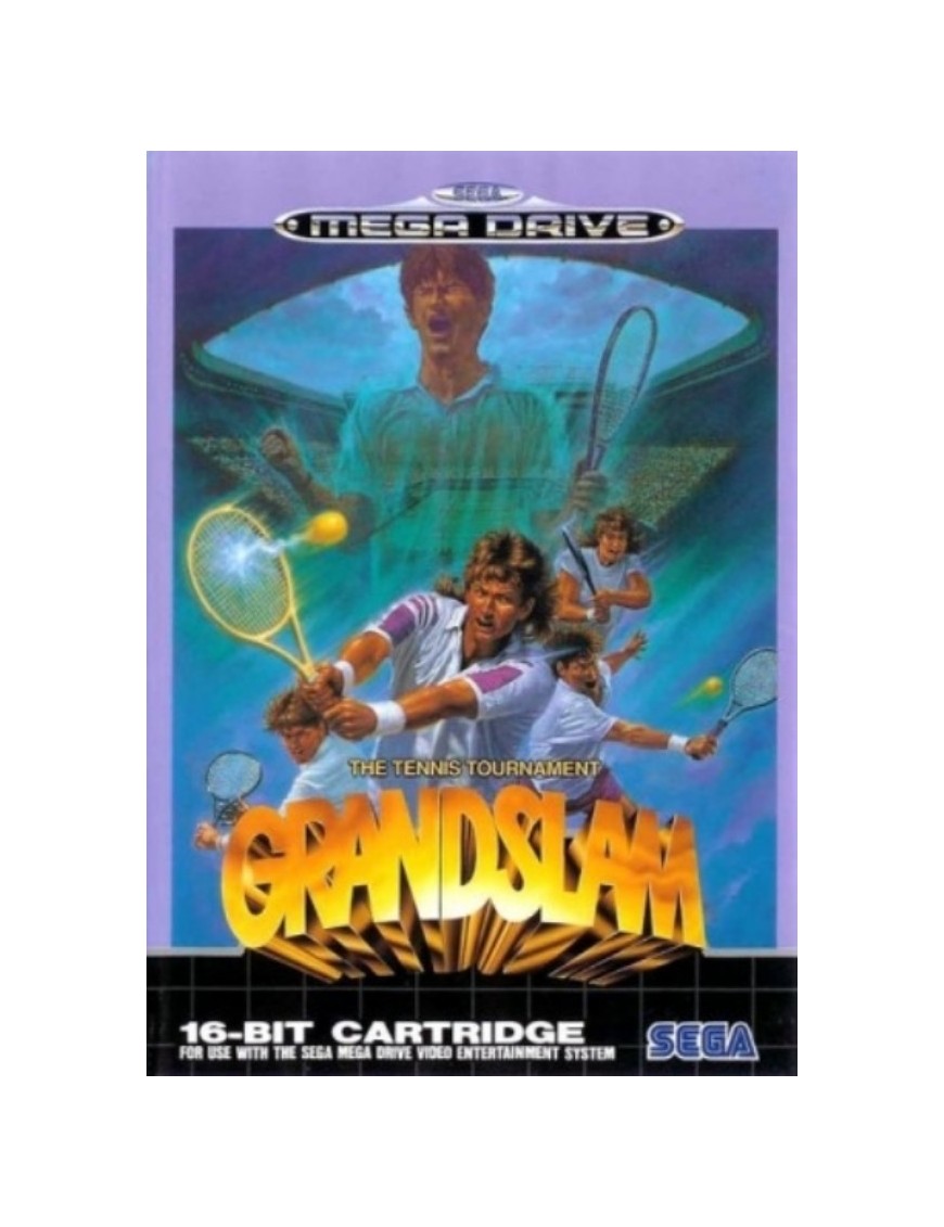 JEU MEGA DRIVE GRANDSLAM: THE TENNIS TOURNAMENT - COMPLET