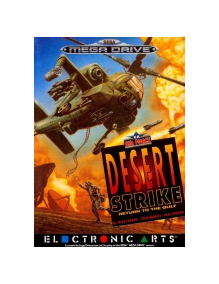JEU MEGA DRIVE DESERT STRIKE: RETURN TO THE GULF