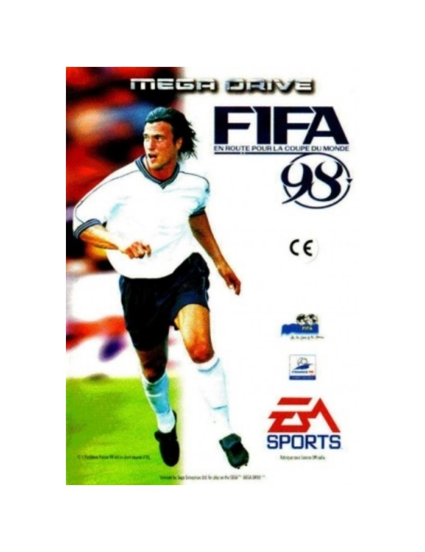 JEU MEGA DRIVE FIFA 98 : EN ROUTE POUR LA COUPE DU MONDE - COMPLET