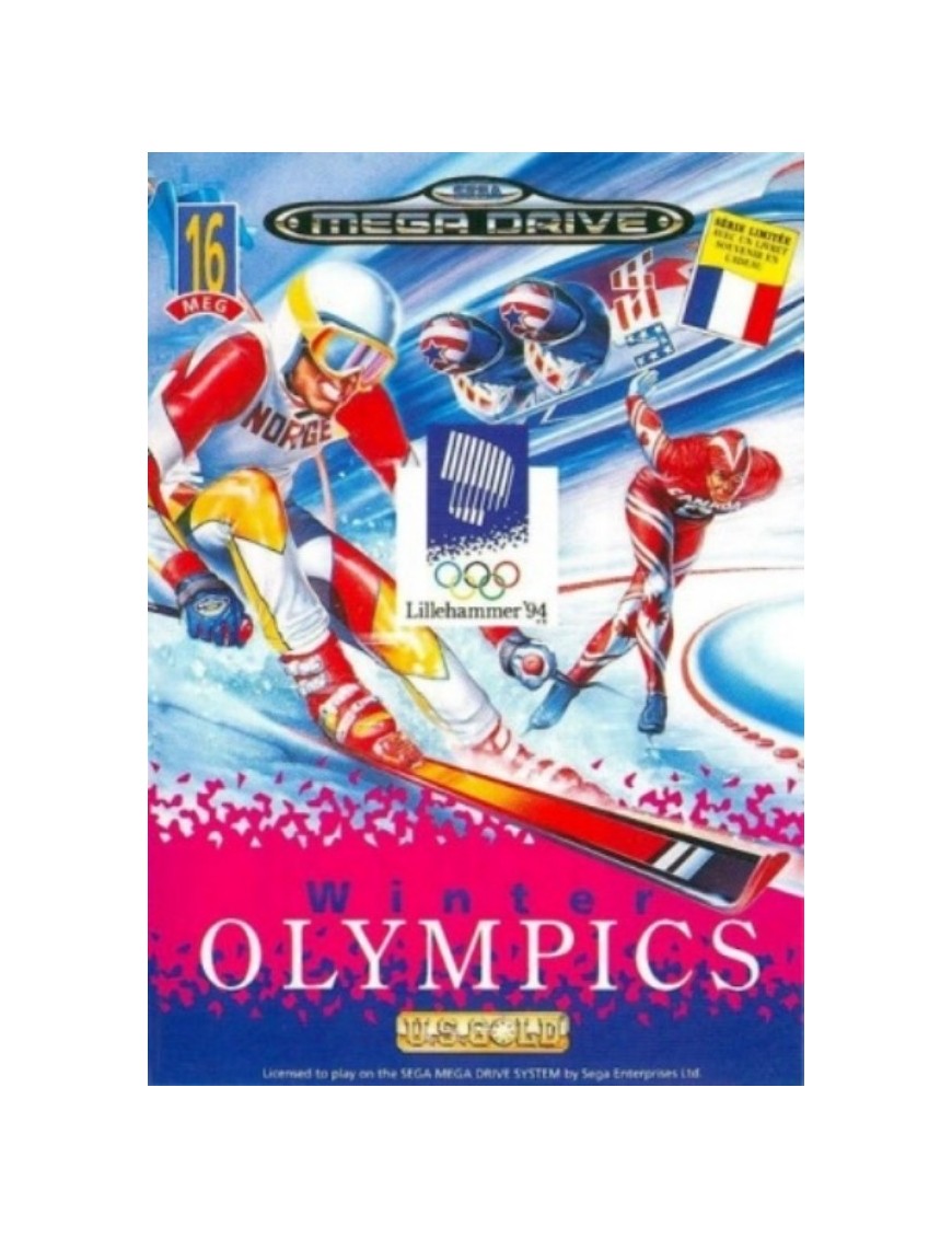 JEU MEGA DRIVE WINTER OLYMPICS: LILLEHAMMER 94 - COMPLET