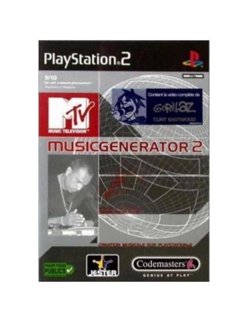 JEU PS2 MTV MUSIC GENERATOR 2