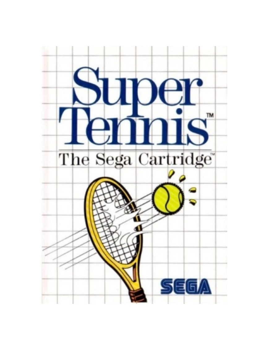 JEU MASTER SYSTEM SUPER TENNIS (EN BOITE)