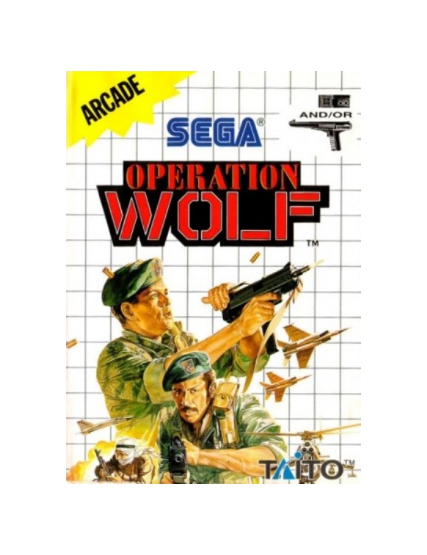 JEU MASTER SYSTEM OPERATION WOLF - COMPLET