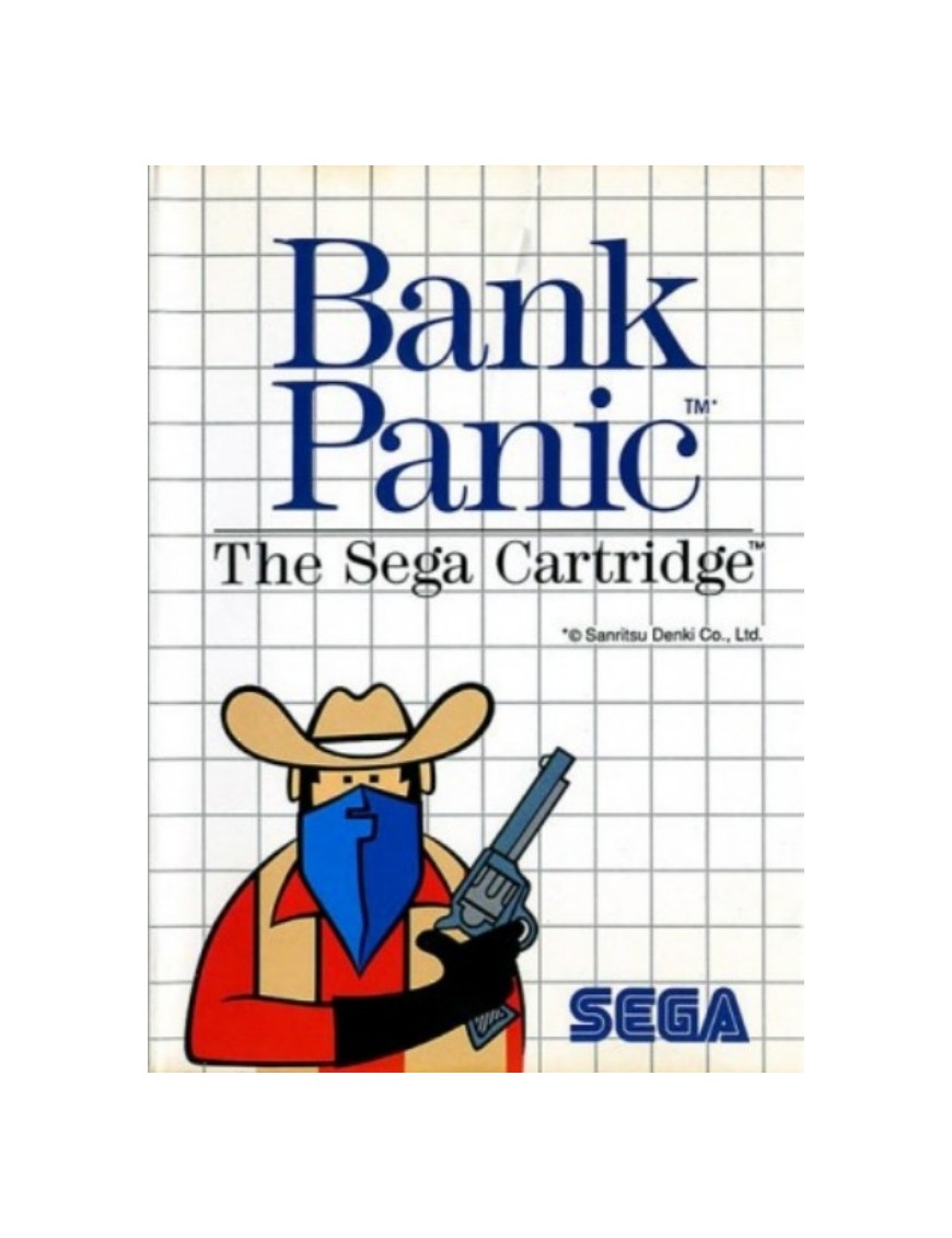 JEU MASTER SYSTEM BANK PANIC - EN BOITE
