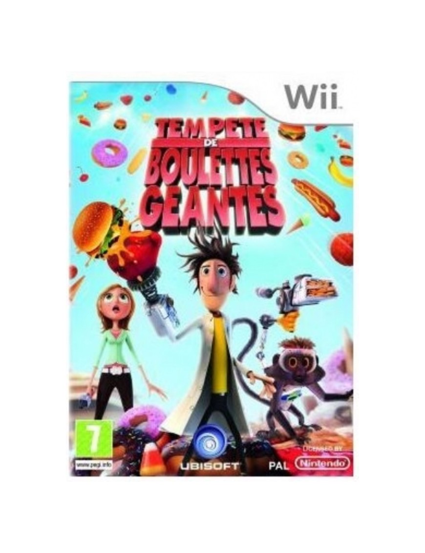 JEU WII TEMPETE DE BOULETTES GEANTES 