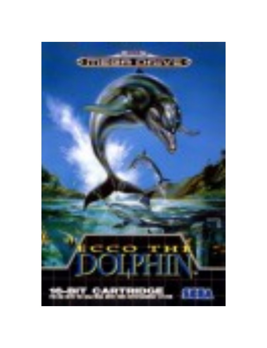 JEU MEGA DRIVE ECCO THE DOLPHIN (SANS BOITE)