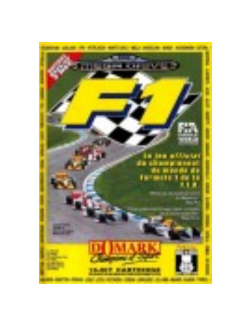 JEU MEGA DRIVE F1