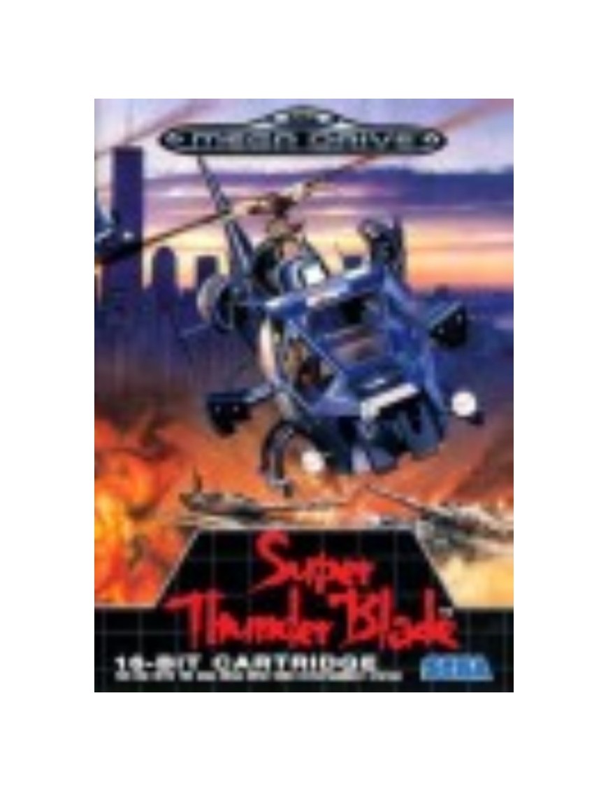 JEU MEGA DRIVE SUPER THUNDER BLADE 