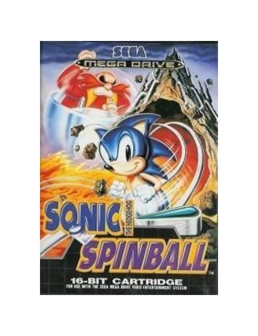 JEU MEGA DRIVE SONIC THE HEDGEHOG SPINBALL