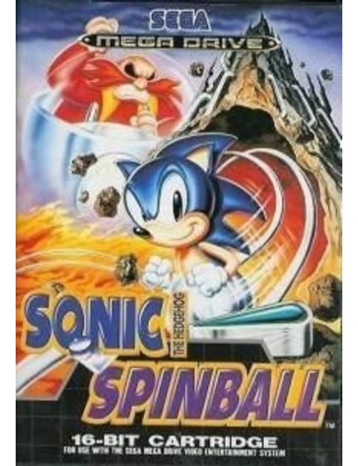 JEU MEGA DRIVE SONIC THE HEDGEHOG SPINBALL
