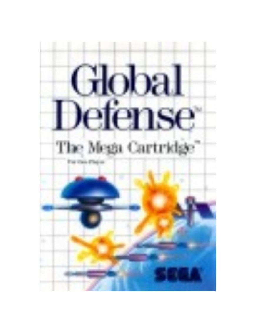 JEU MASTER SYSTEM GLOBAL DEFENSE 