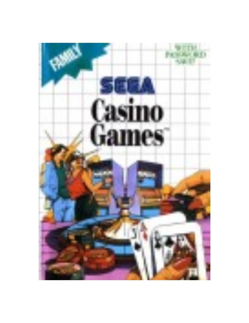 JEU MASTER SYSTEM CASINO GAMES 