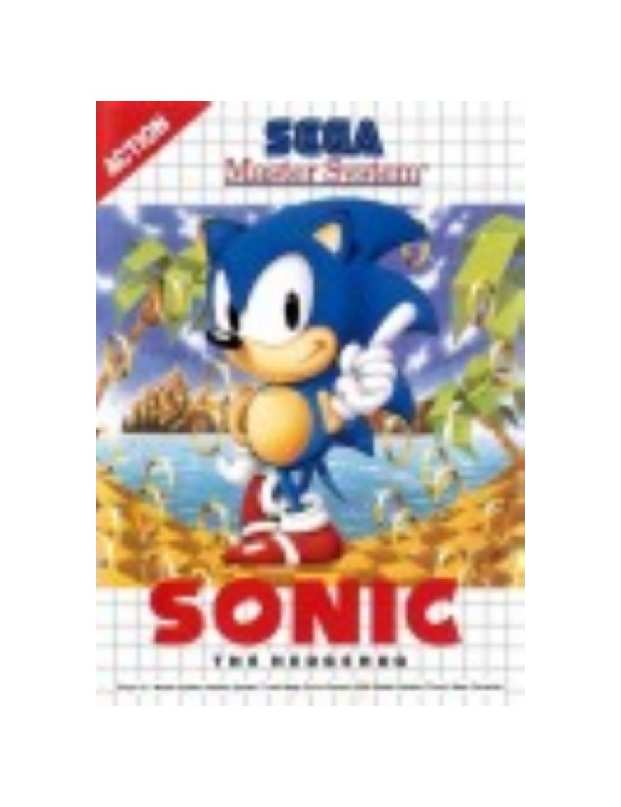 JEU MASTER SYSTEM SONIC THE HEDGEHOG 