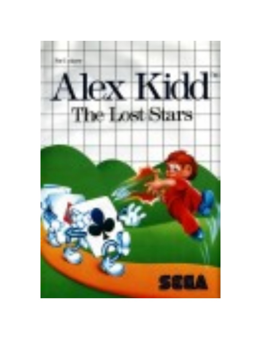 JEU MASTER SYSTEM ALEX KIDD THE LOST STARS 