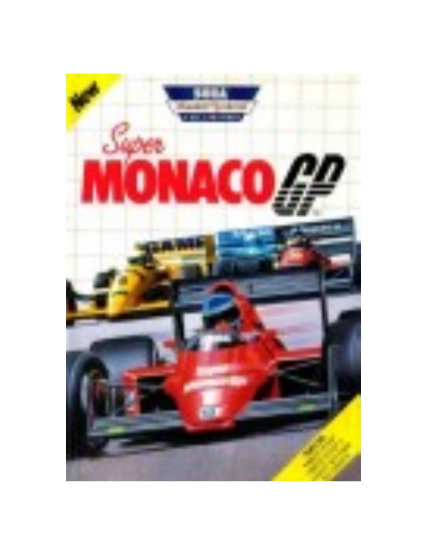 JEU MASTER SYSTEM SUPER MONACO GP