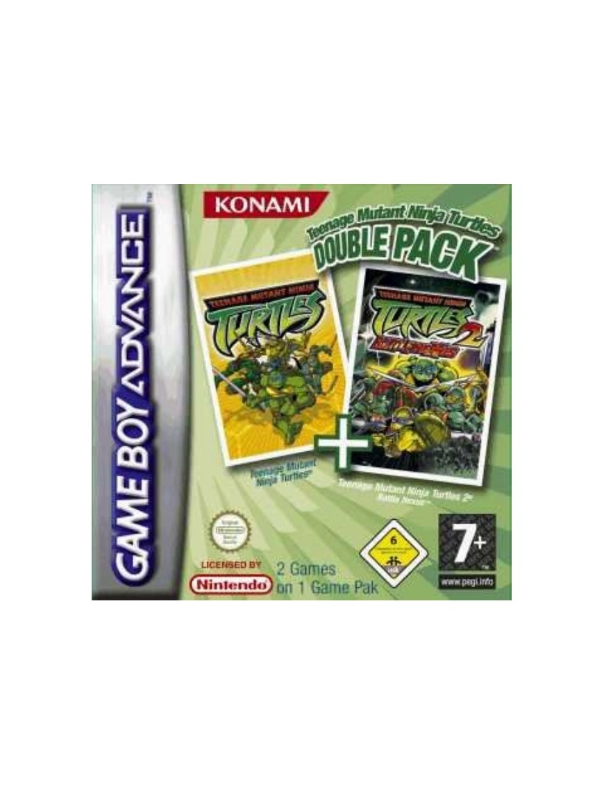 JEU GAME BOY ADVANCE TEENAGE MUTANT NINJA TURTLES DOUBLE PACK  - SANS BOITE