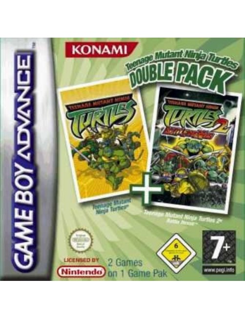 JEU GAME BOY ADVANCE TEENAGE MUTANT NINJA TURTLES DOUBLE PACK  - SANS BOITE