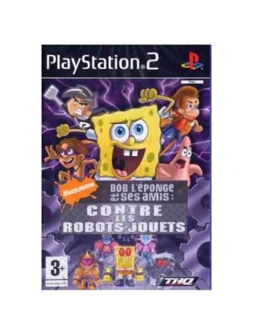 JEU PS2 BOB L'EPONGE ET SES AMIS CONTRE LES ROBOTS-JOUETS